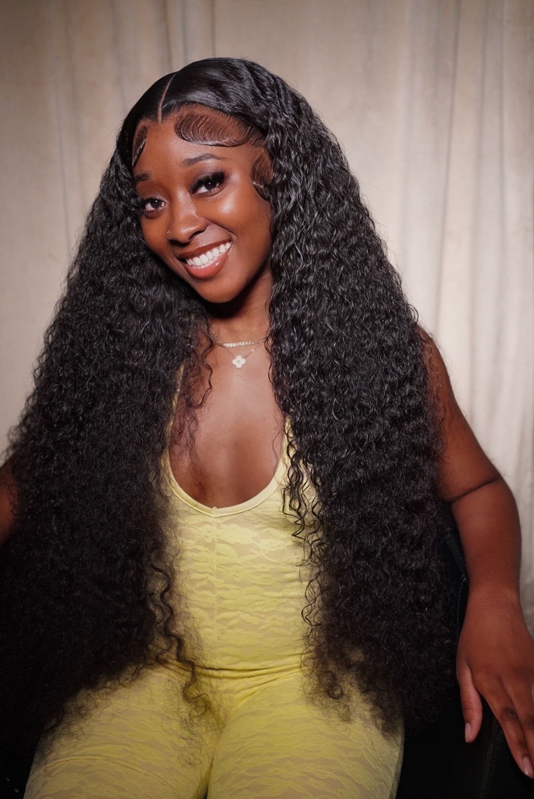 RAW CAMBODIAN CURLY WIG 200% DENSITY